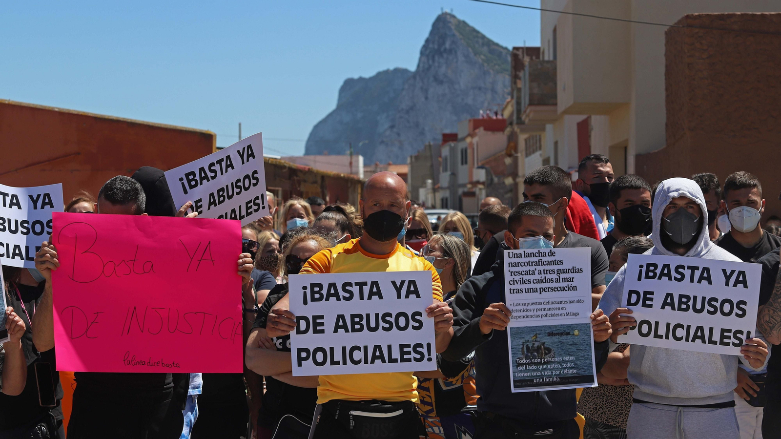 Fotos de la manifestación de La Atunara en La Línea