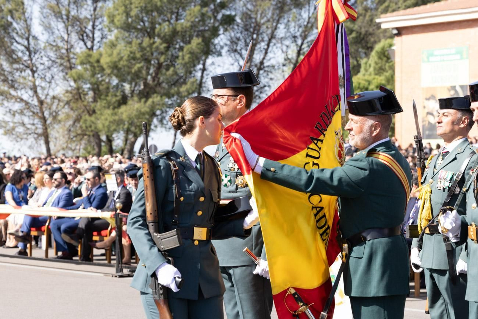 Acto de jura de bandera de la 130ª promoción de guardias civiles de la Academia de Baeza