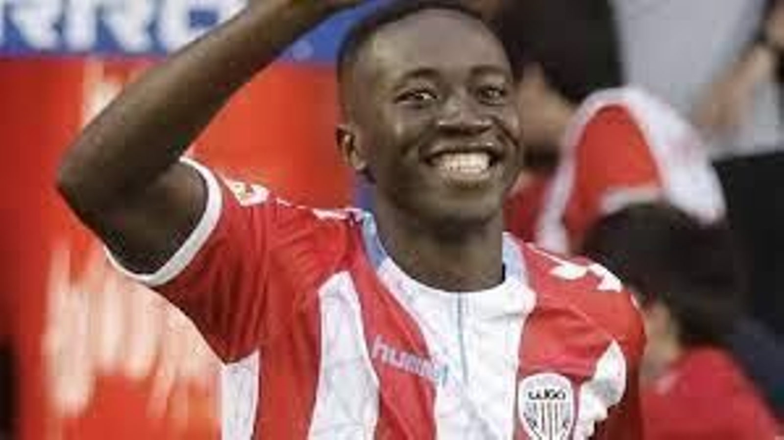 Serge Leuko, con la camisola del Lugo