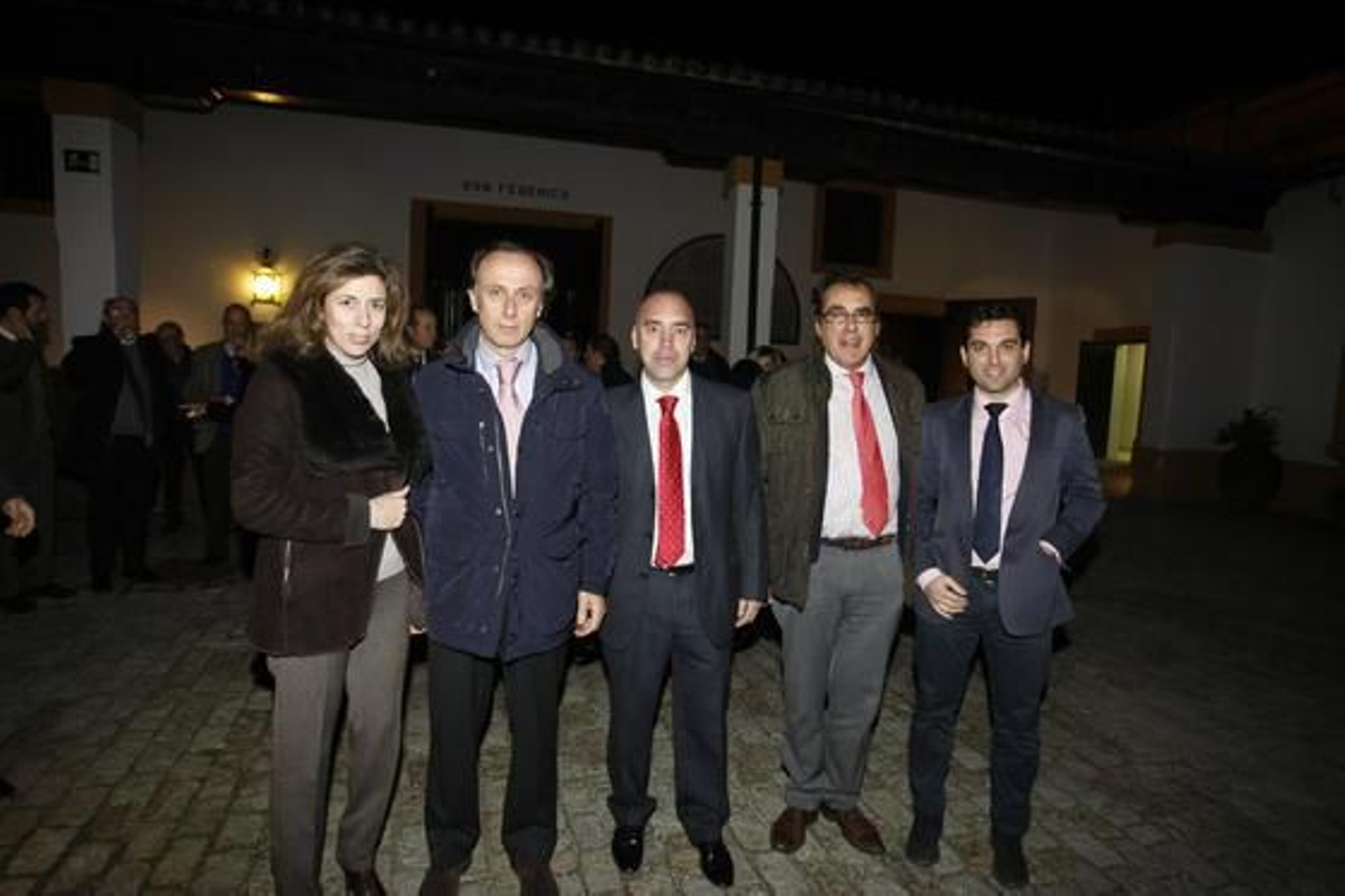 Carmen del Valle Domecq, Jaime Tovar, Luis Flor, Juan Carlos Román y Abraham Granadino, tras la intervención de Amor.

Foto: Pascual
