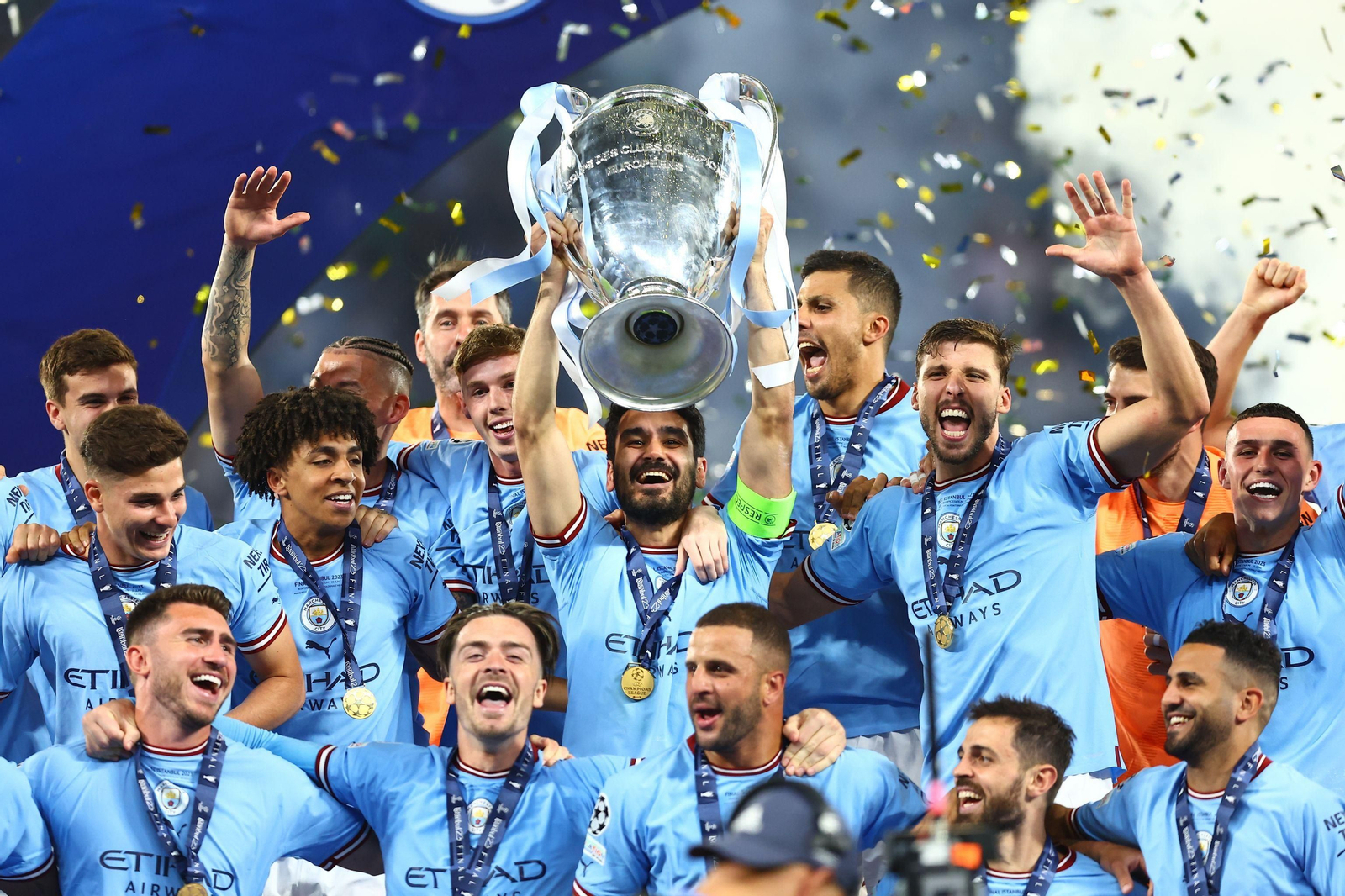 Las imágenes de la fina de la Champions entre el Manchester City y el Inter de Milán