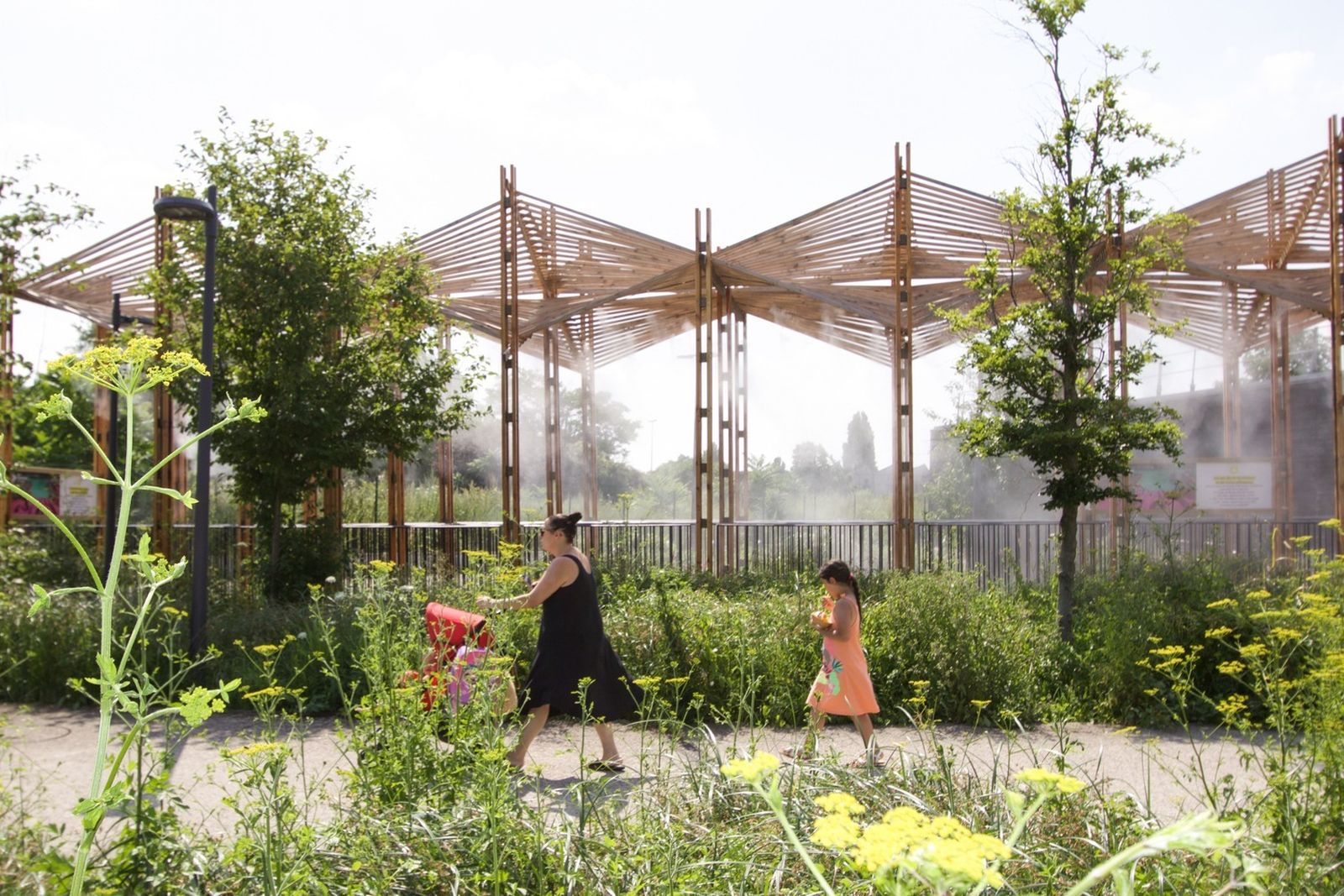Espacio preparado para combatir el aumento de temperatura.