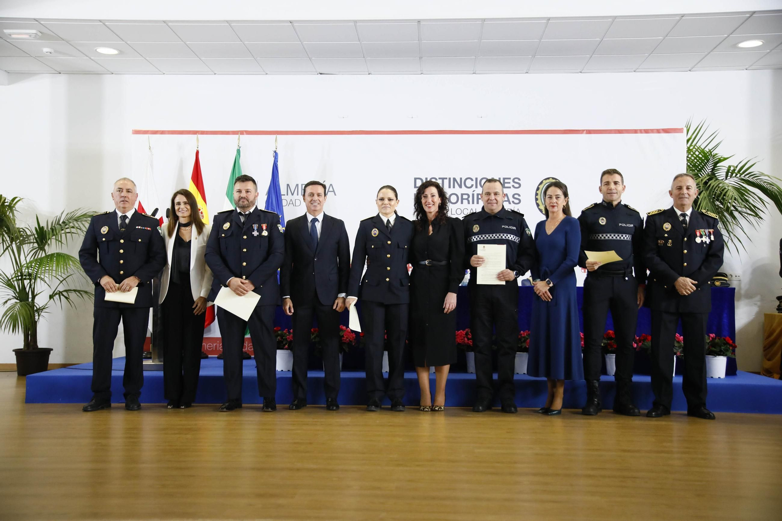 Las imágenes del acto institucional de la Policía Local de Almería con motivo de la festividad de su patrón, San Esteban