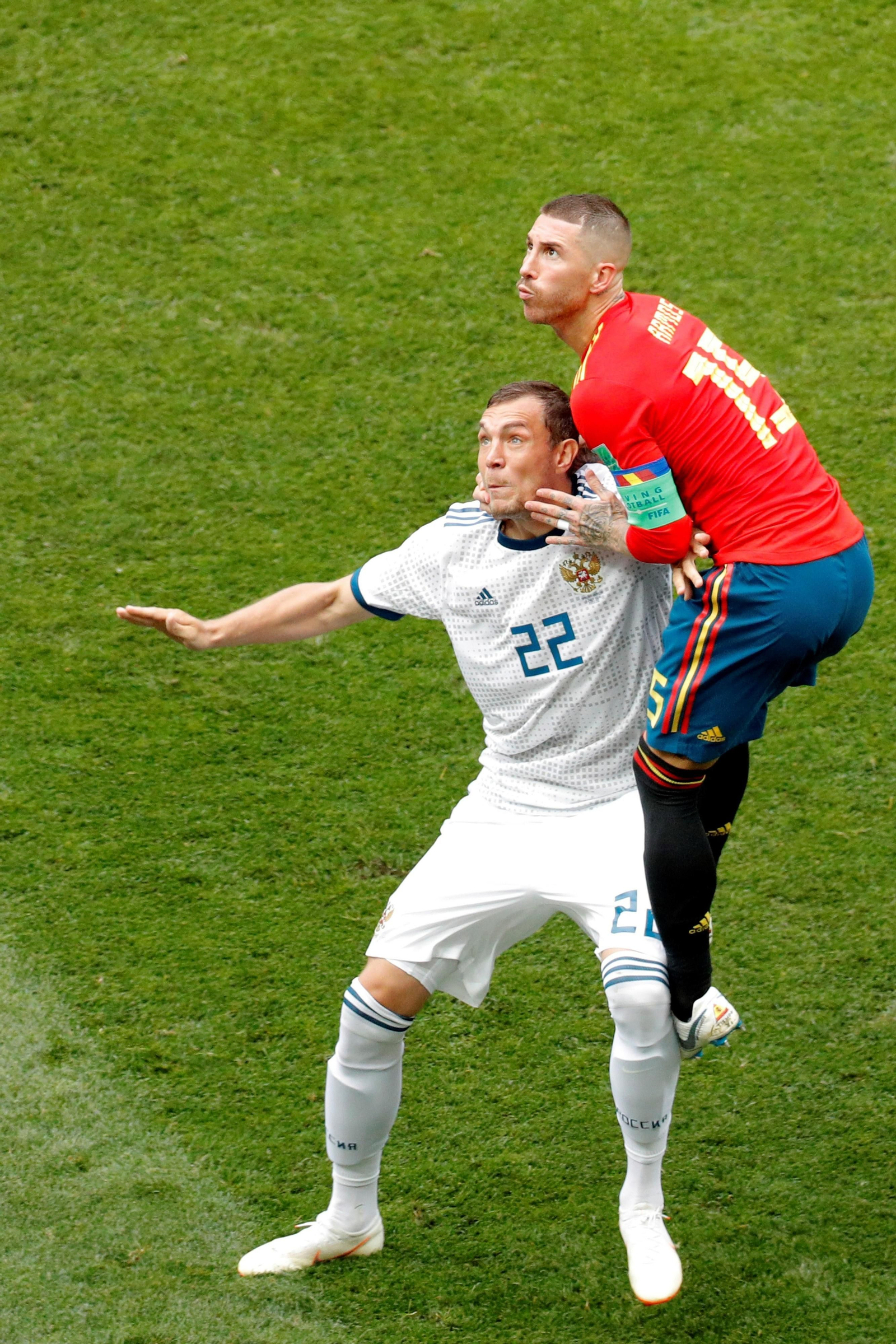 Las imágenes del España-Rusia