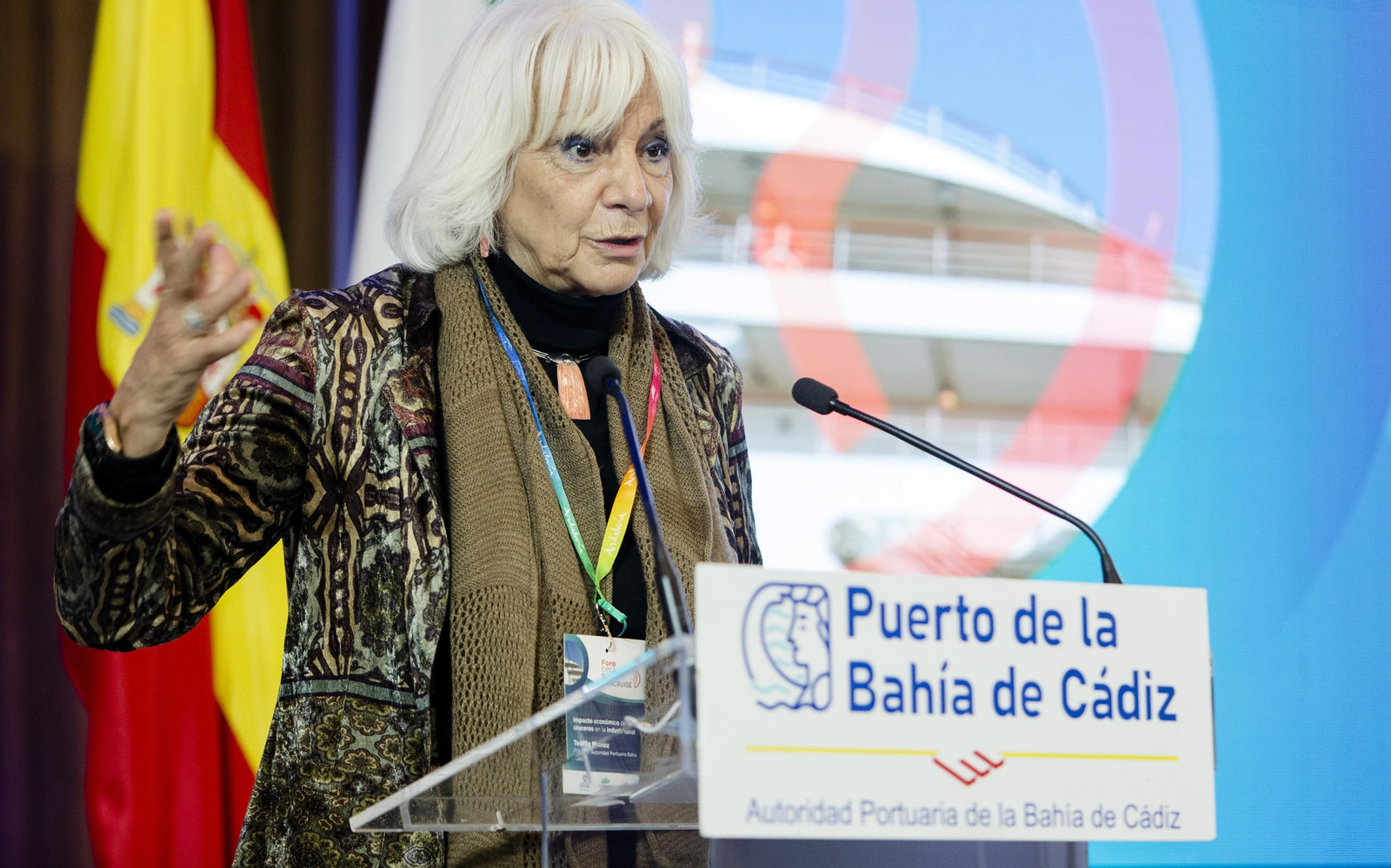 Teófila Martínez, presidenta de la Autoridad Portuaria de la Bahía de Cádiz.