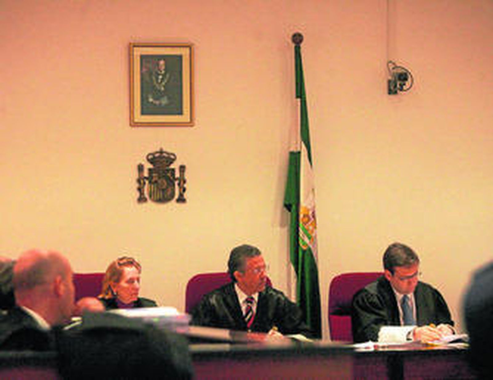 Los magistrados de la sección séptima de la Audiencia Provincial, en una imagen de archivo.