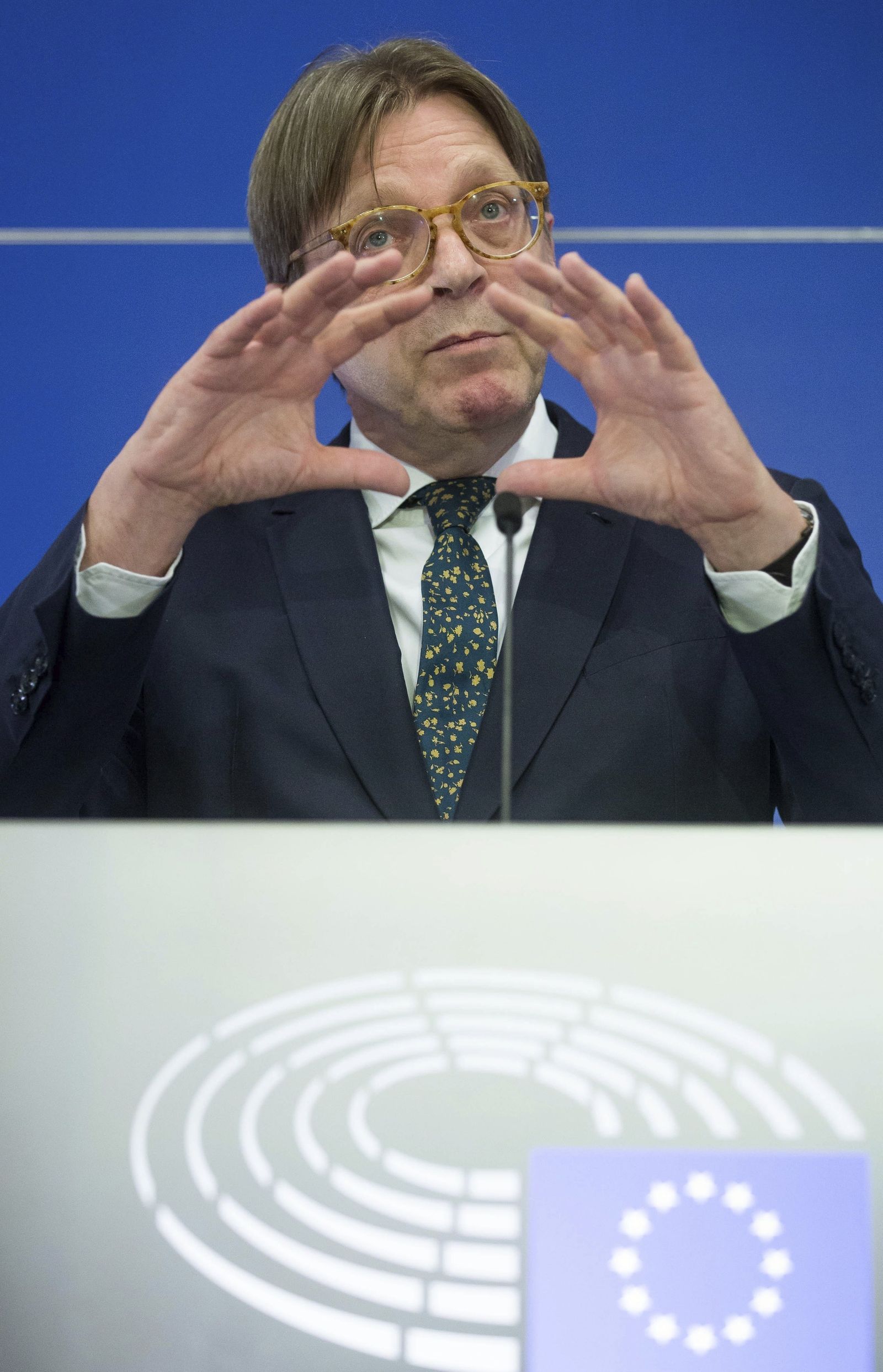 El líder liberal Guy Verhofstadt.