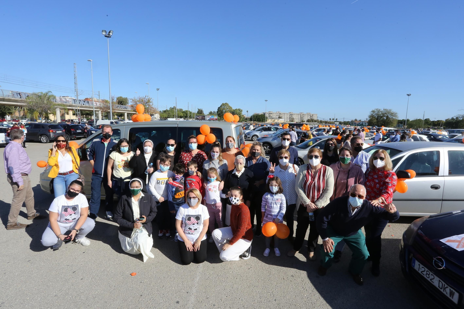Caravana de coches contra la ley Celaá en Jerez