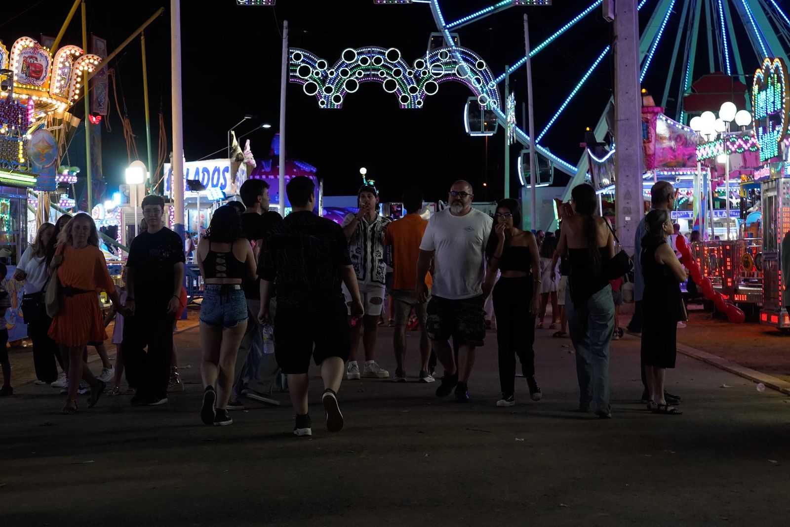 Imágenes del ambiente de Colombinas el día 4 de agosto