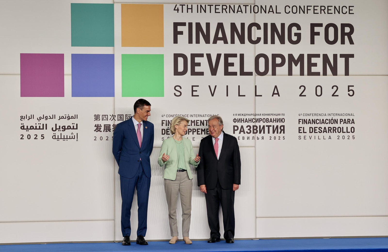 Las fotos de la primera jornada de la cumbre de la ONU en Sevilla