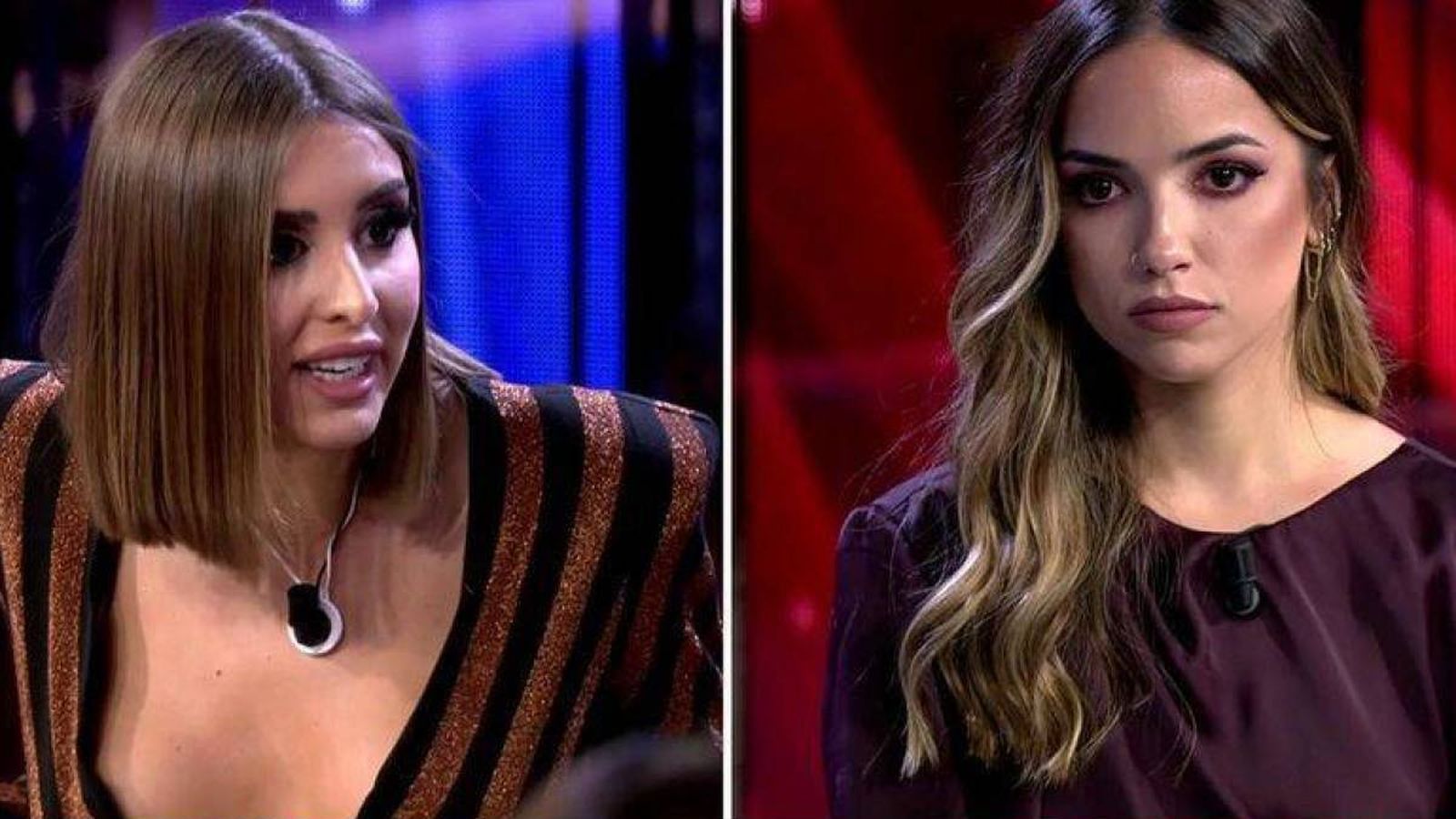 Marina pide explicaciones en plató a Lucía sobre su relación con Isaac fuera de la isla.