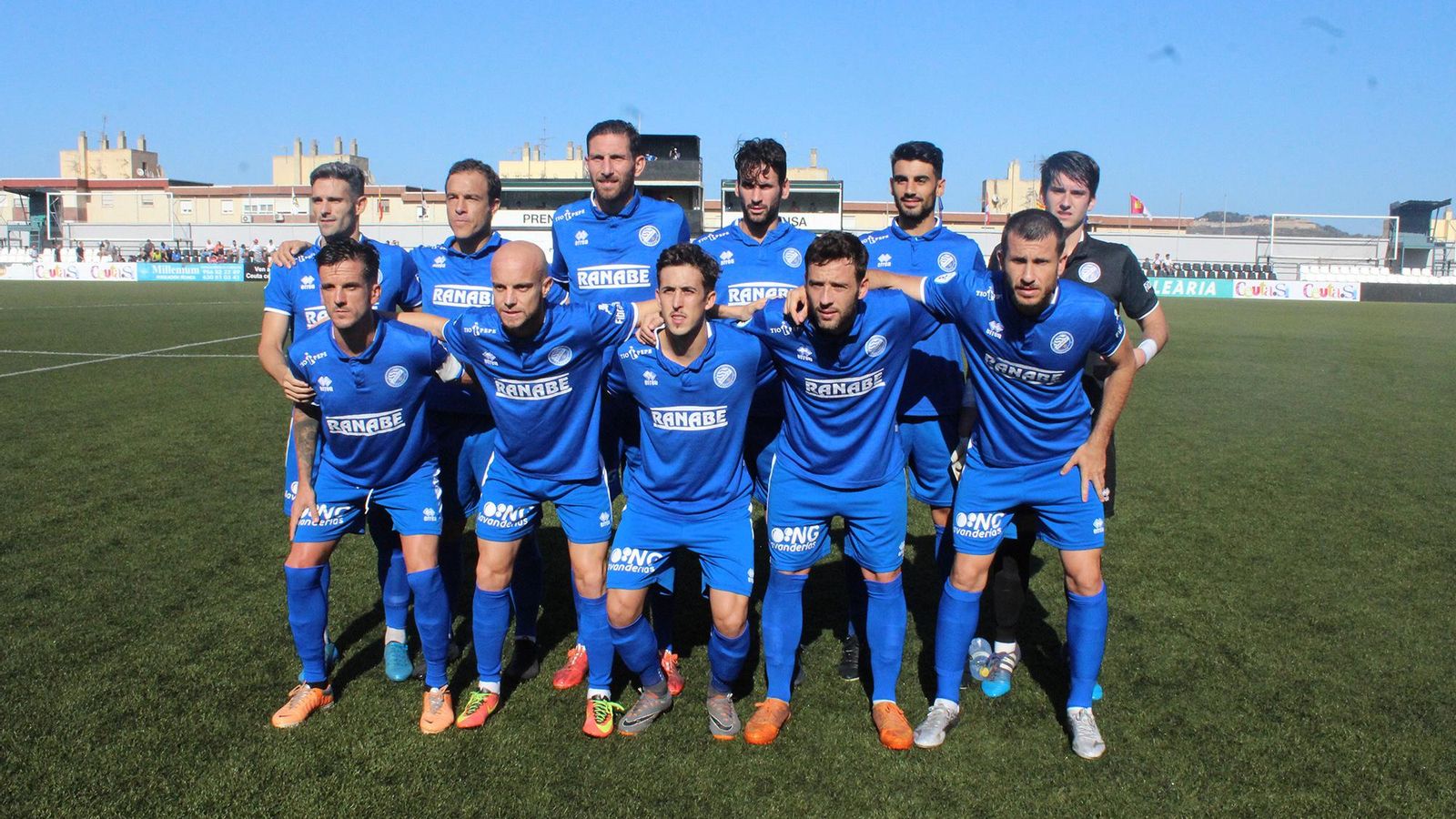Formación que presentó el Xerez DFC en su primera visita al Murube en la 18/19.