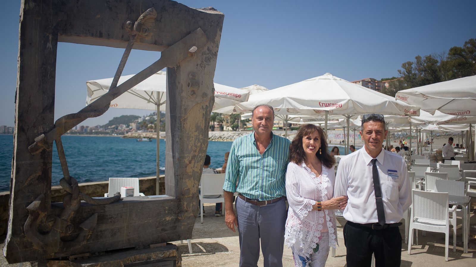 Junto al 'maître' Miguel Medina (derecha).