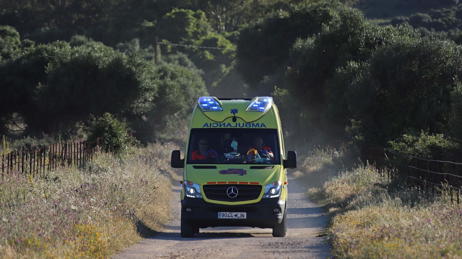 Rescate de un herido en las Pozas del Cobre