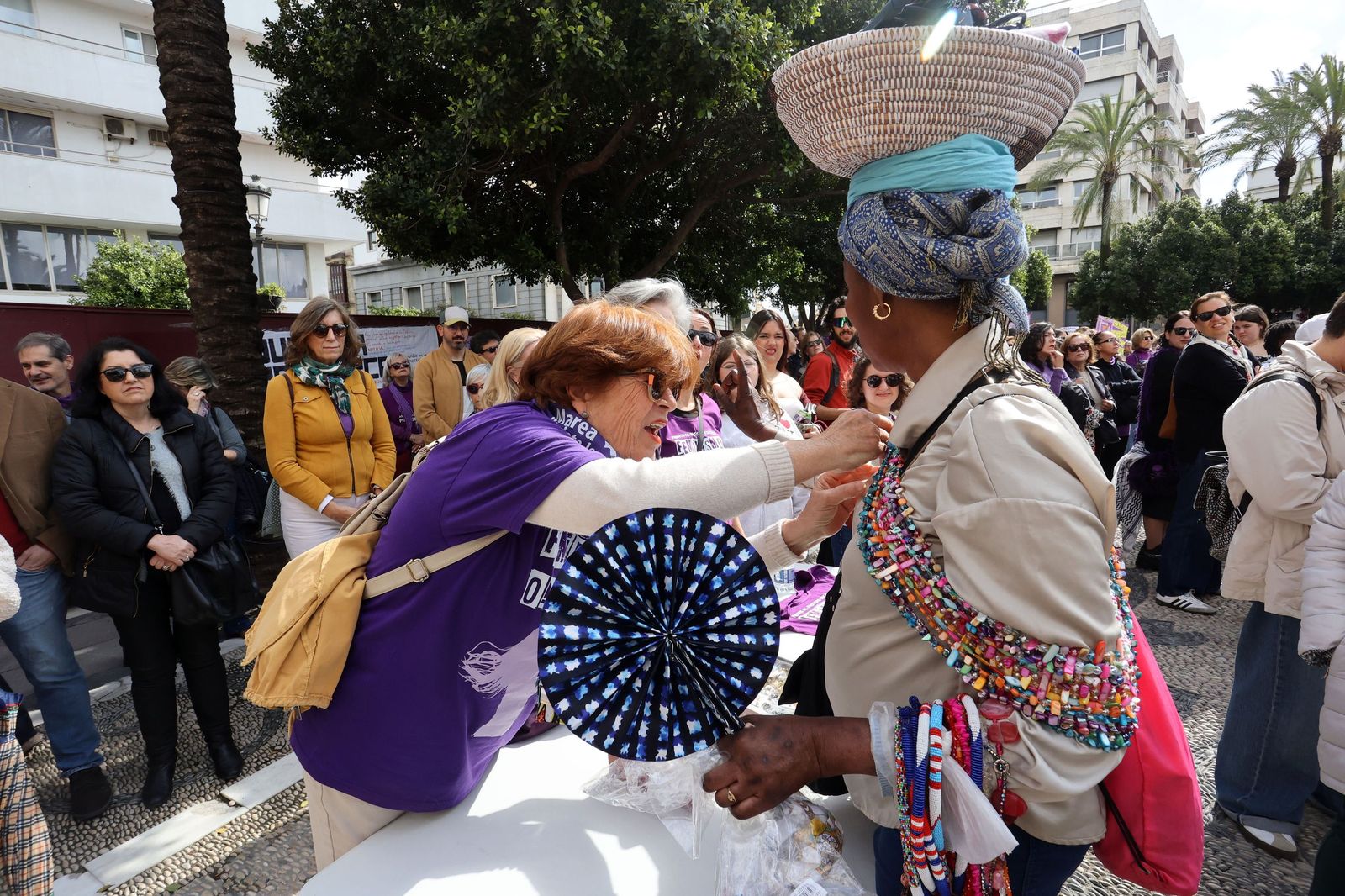 Imágenes de la manifestación en Jerez por el Día Internacional de las Mujeres