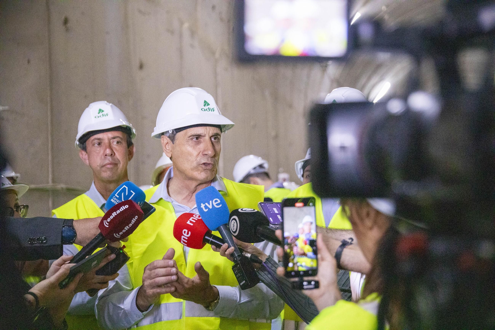 Así avanzan las obras del túnel de Viator del Ave