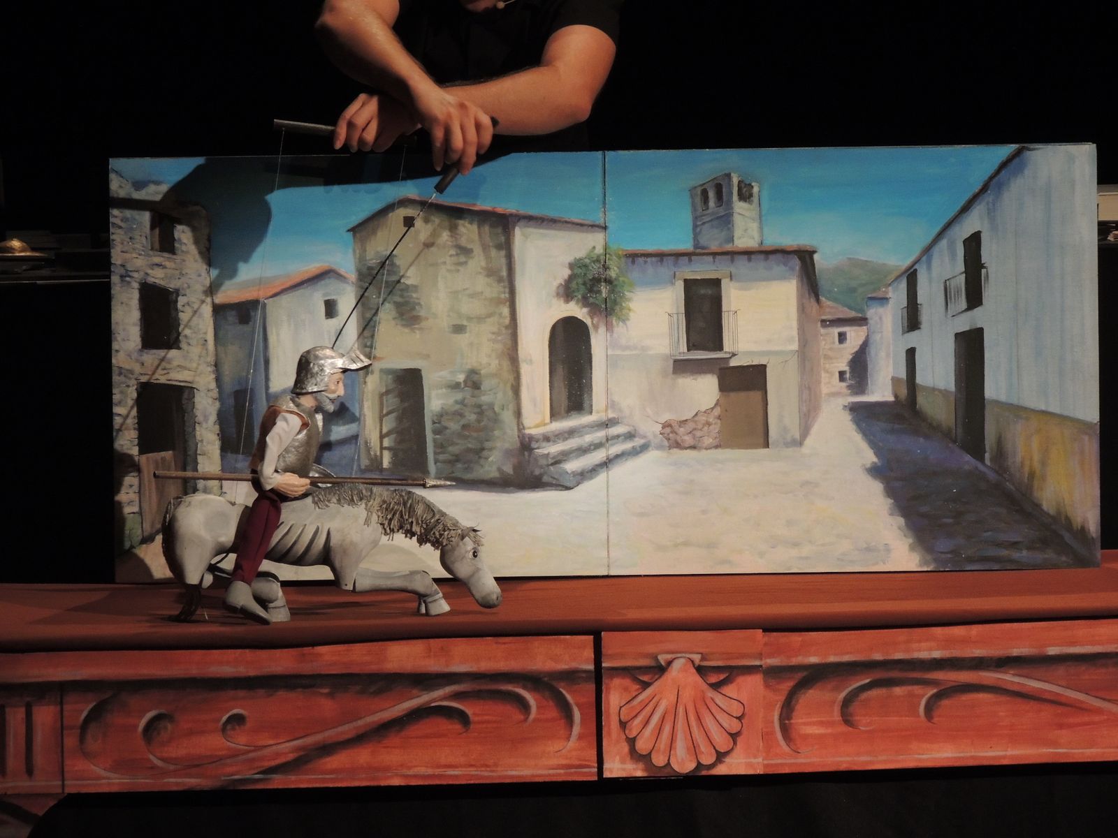 Una función de títeres de Don Quijote, en una edición anterior de 'San Rotín'