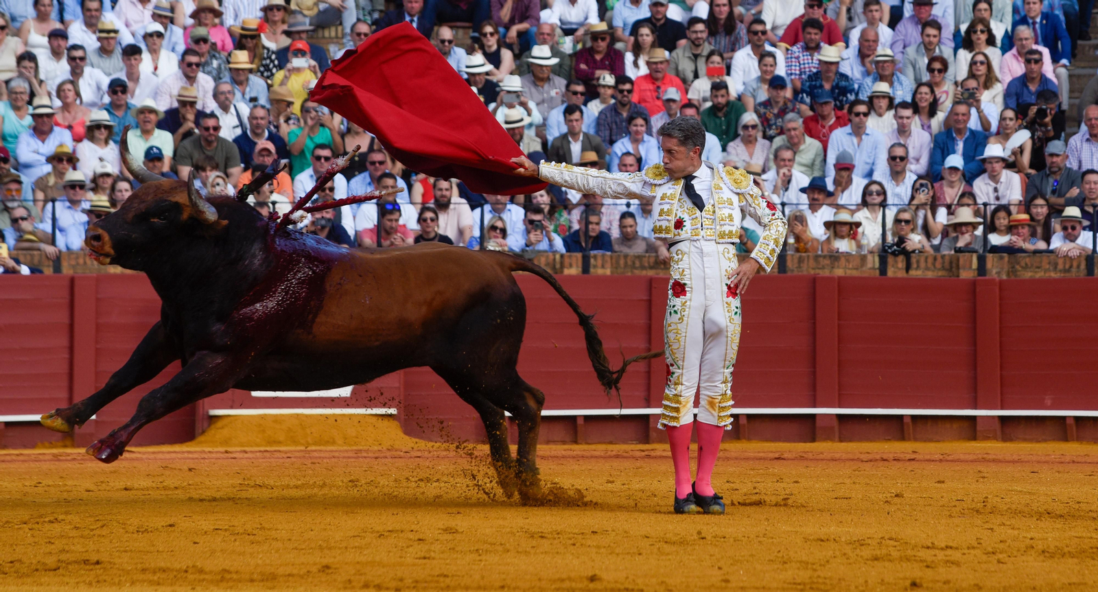 Las imágenes de la corrida de toros de El Fandi, Manuel Escribano y Esaú Fernández