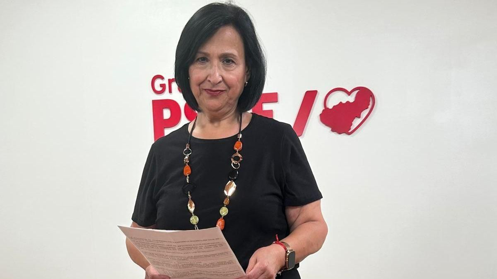La diputada provincial del PSOE, Paqui Santaella