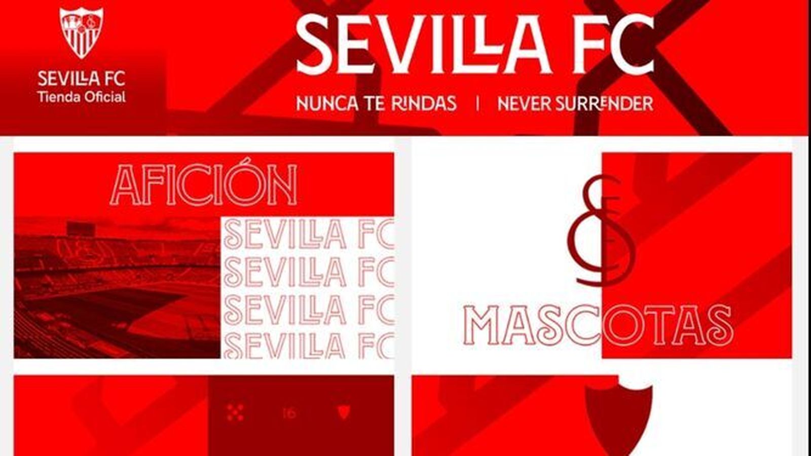 Se pueden comprar productos oficiales del Sevilla y el envío se realiza a cualquier lugar en España en un máximo de siete días hábiles, con envío gratuito.