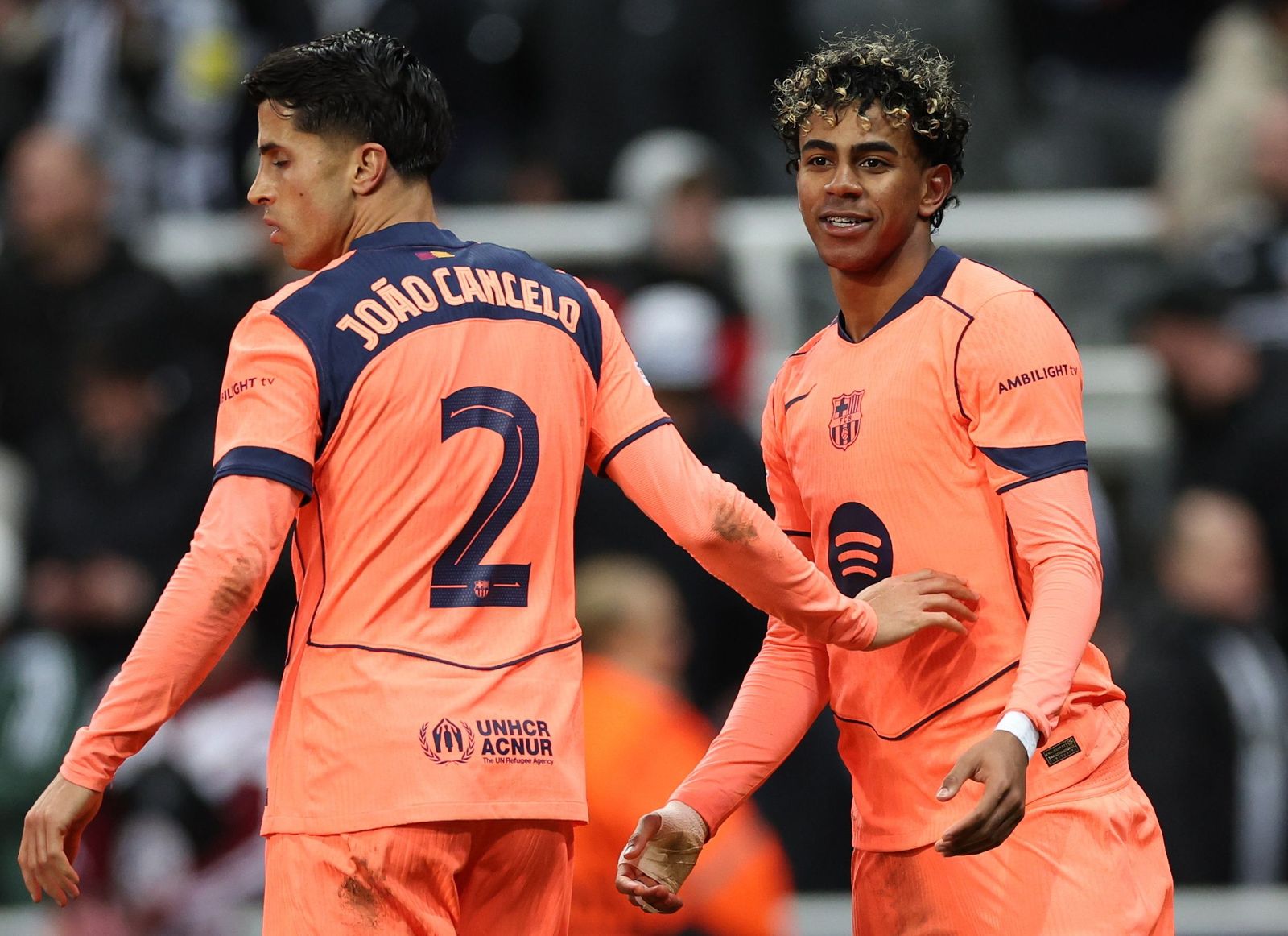 Las fotos del Newcastle-Barcelona