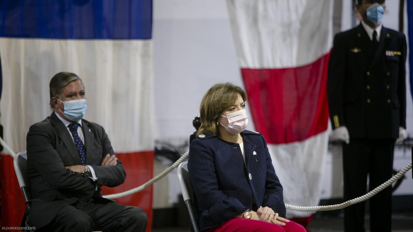 Toma de posesión del nuevo Almirante de la Flota, Eugenio Díaz del Río.