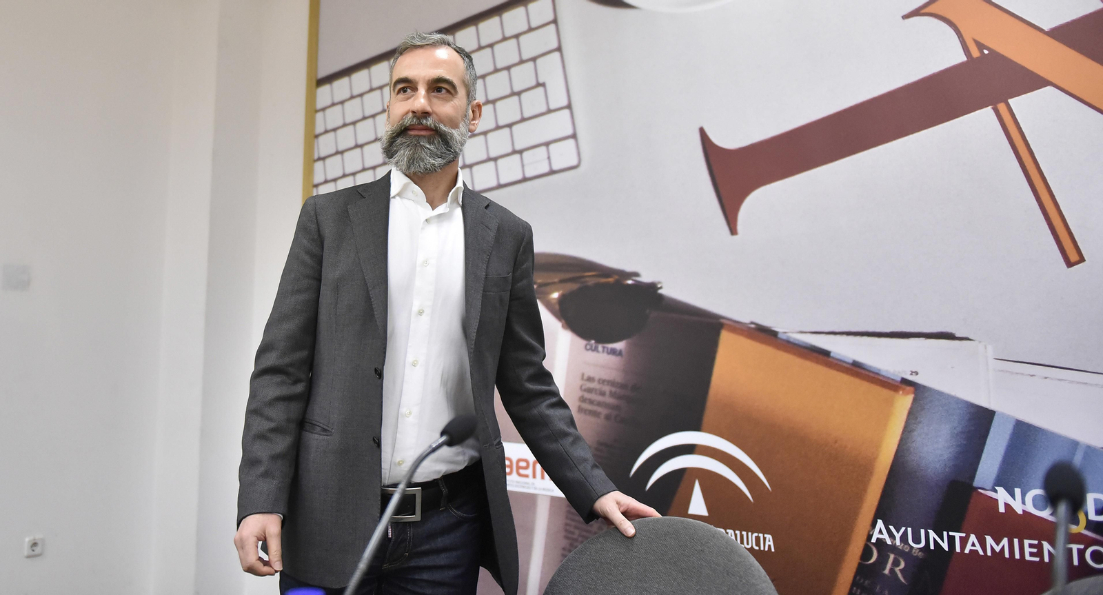 Antonio Garde, en un acto de la temporada pasada en el Teatro de la Maestranza.