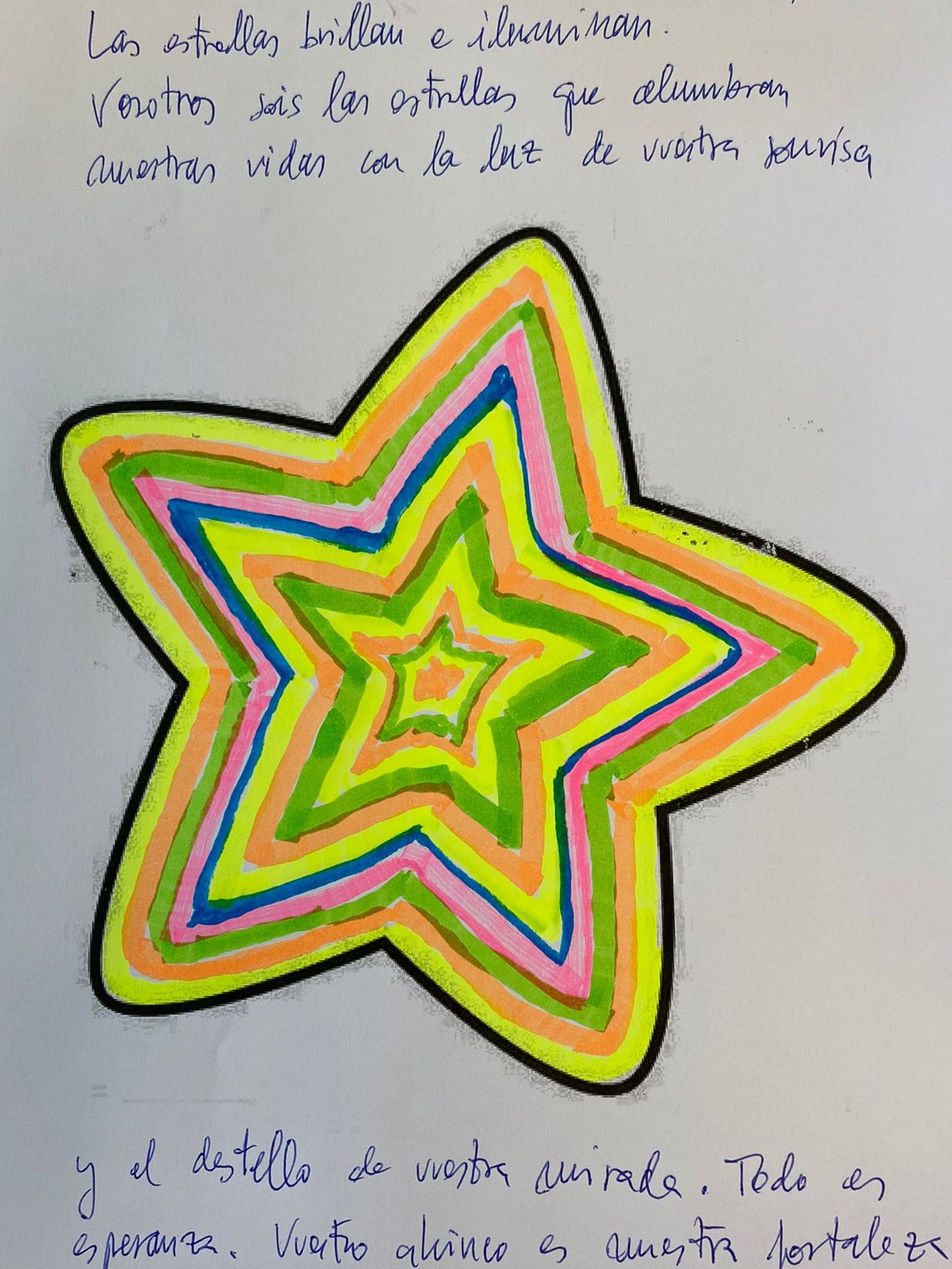 La estrella que el delegado de Desarrollo Educativo ha colgado en el cielo del Hospital Materno Infantil