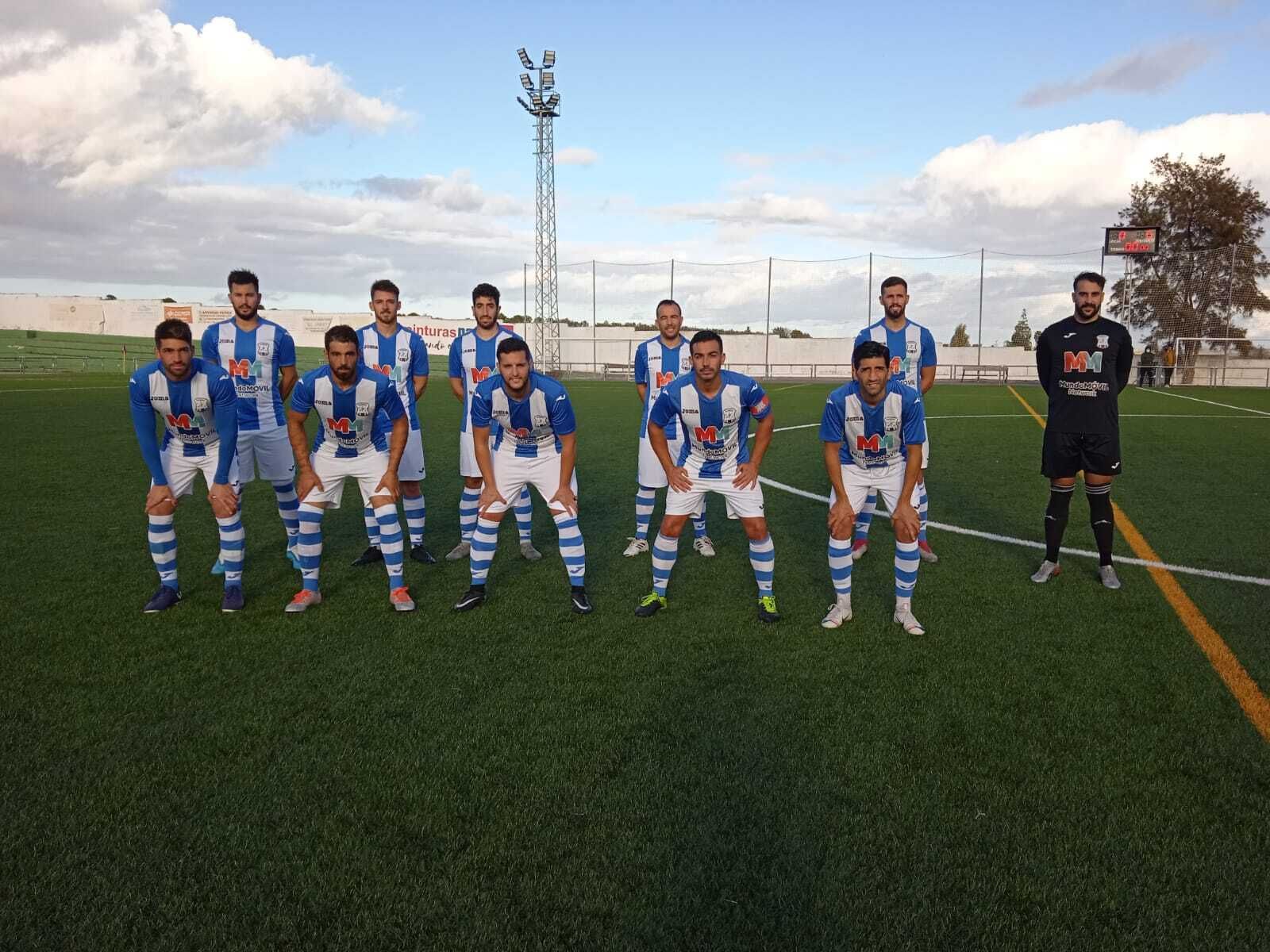 Formación que ha presentado el Jerez Industrial en Trebujena.