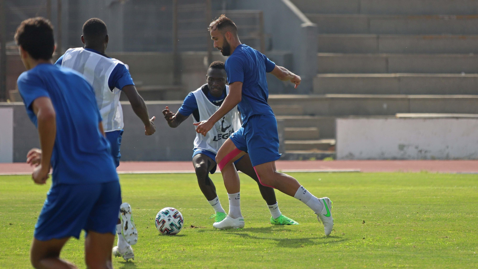 Fotos del entrenamiento de la Balona