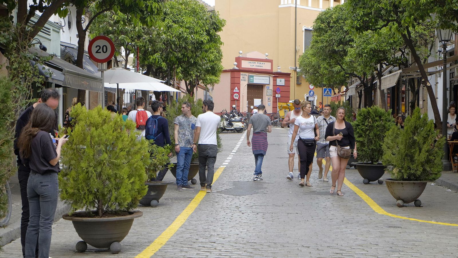 Aspecto actual de la calle a la espera de la remodelación.