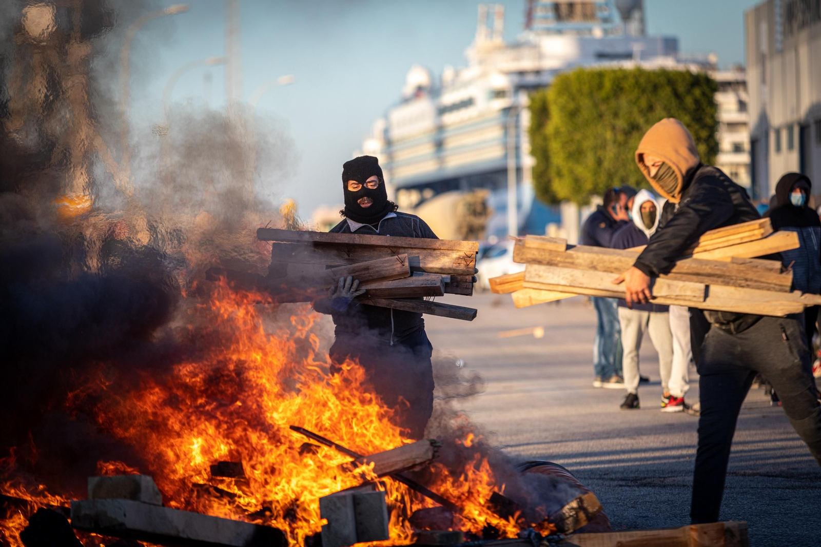 Imágenes de la novena jornada de huelga del metal en Cádiz