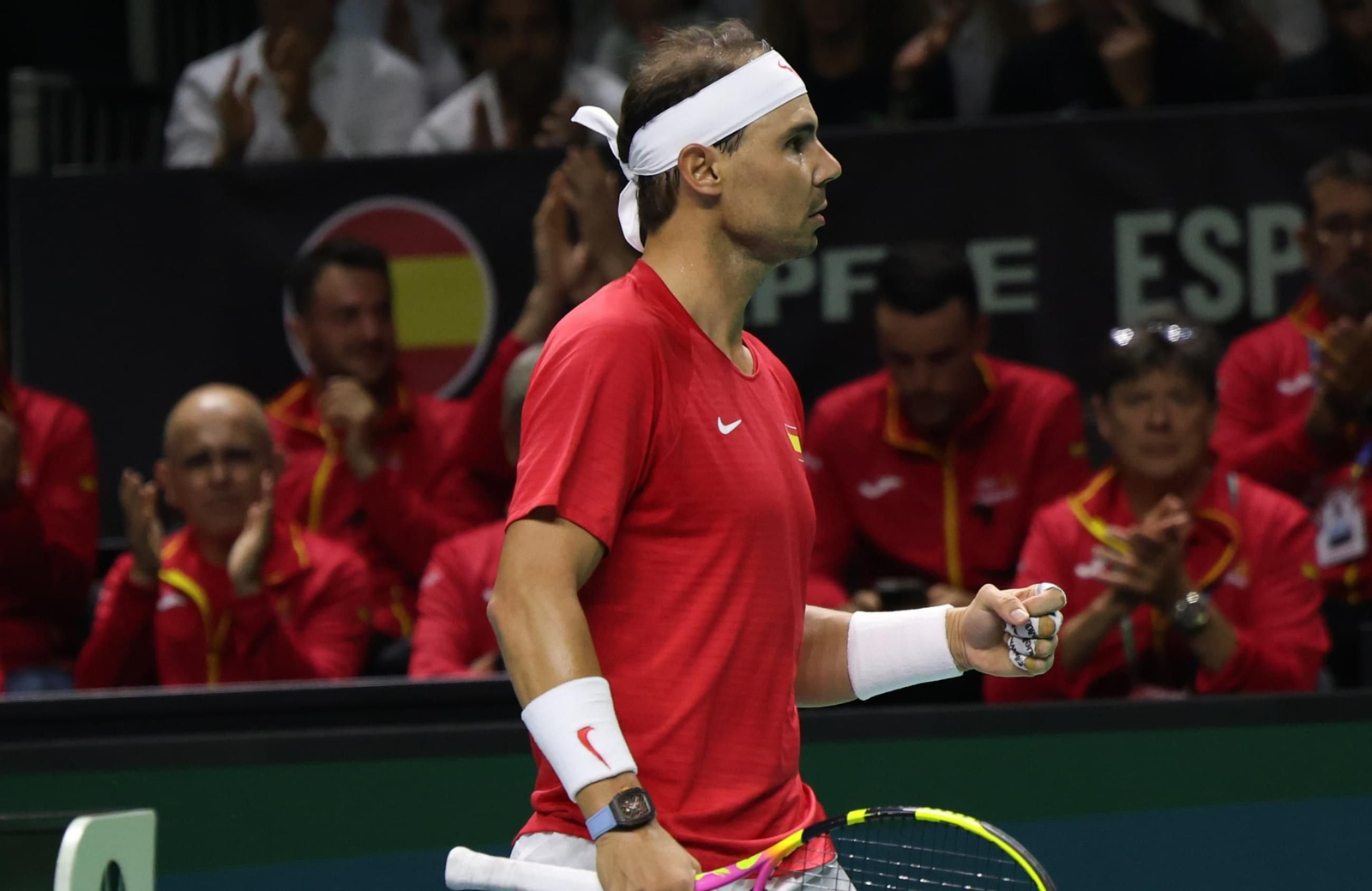 Las fotos del Rafa Nadal-Van de Zandschulp de la Copa Davis en Málaga