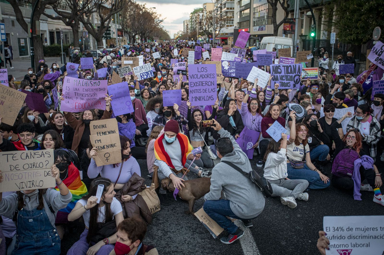 Imágenes de la manifestación del 8M en Cádiz