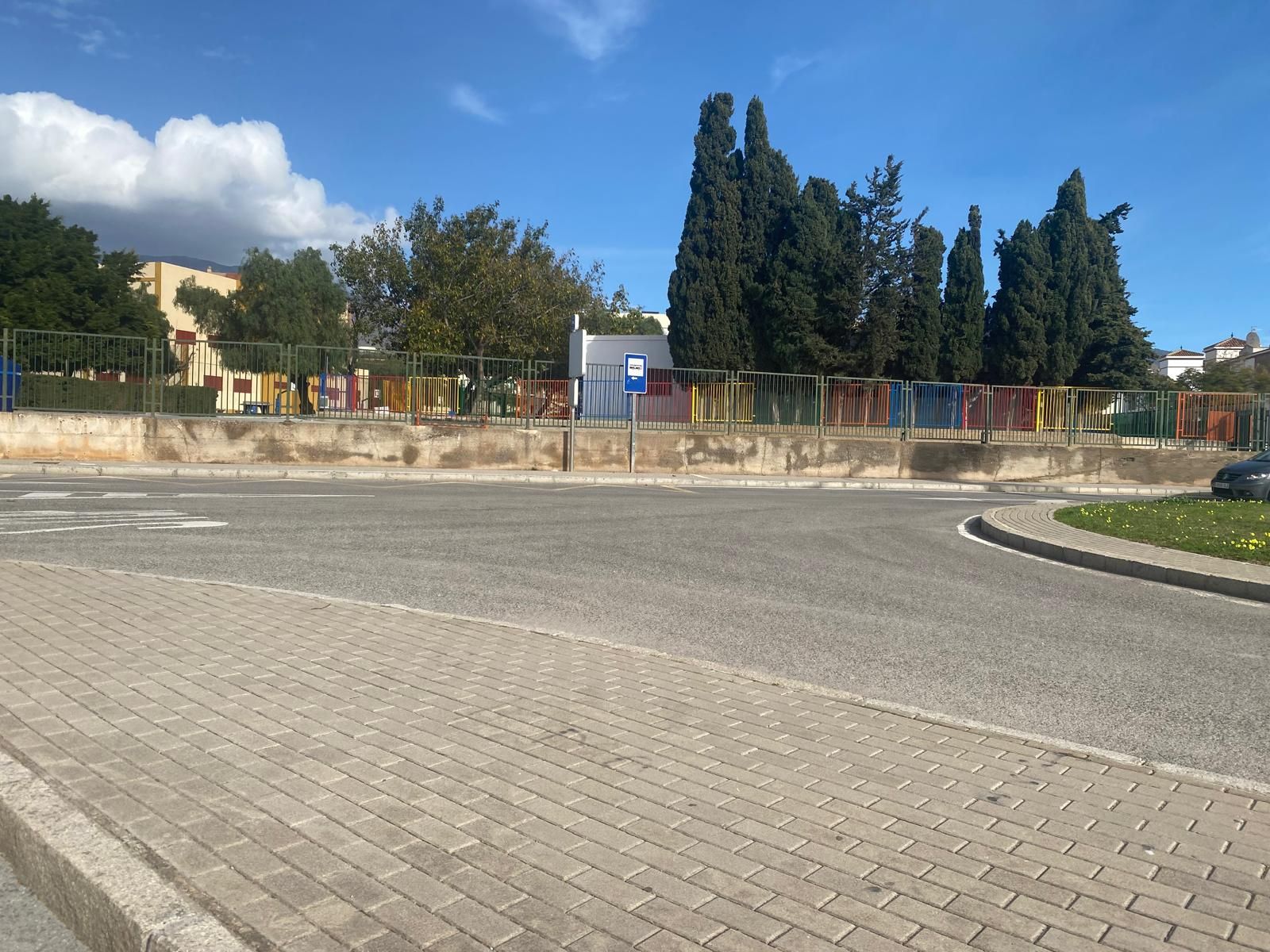 Inmediaciones del centro escolar