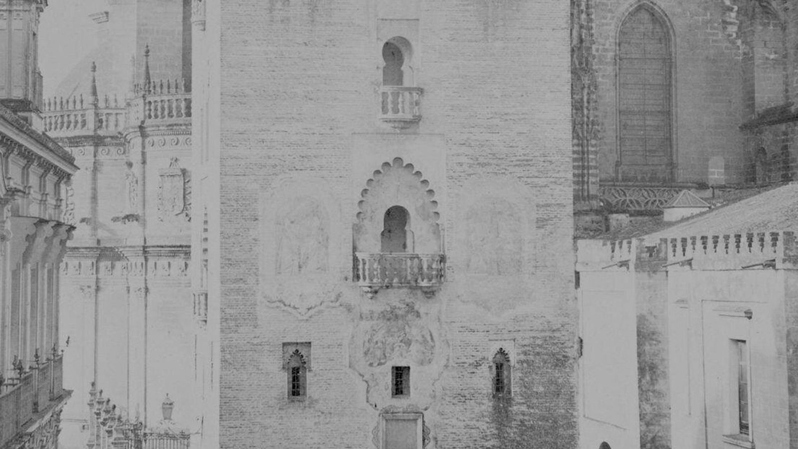 Jean Laurent,  Vista de la  Giralda (detalle),  h. 1880-1886.