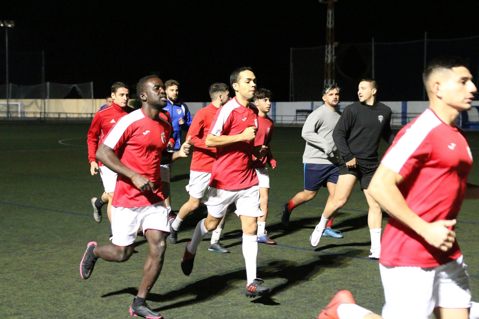 Fotogalería del tándem Crusat&Edu Fenoy como entrenadores del Sporting de Almería