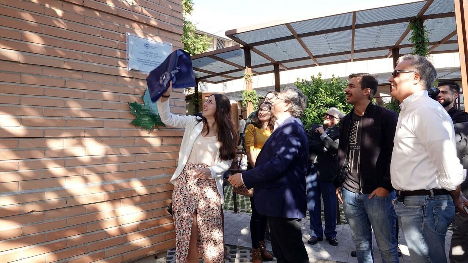 Narváez ha participado hoy en la inauguración de una isla verde en Comunicación y Turismo.