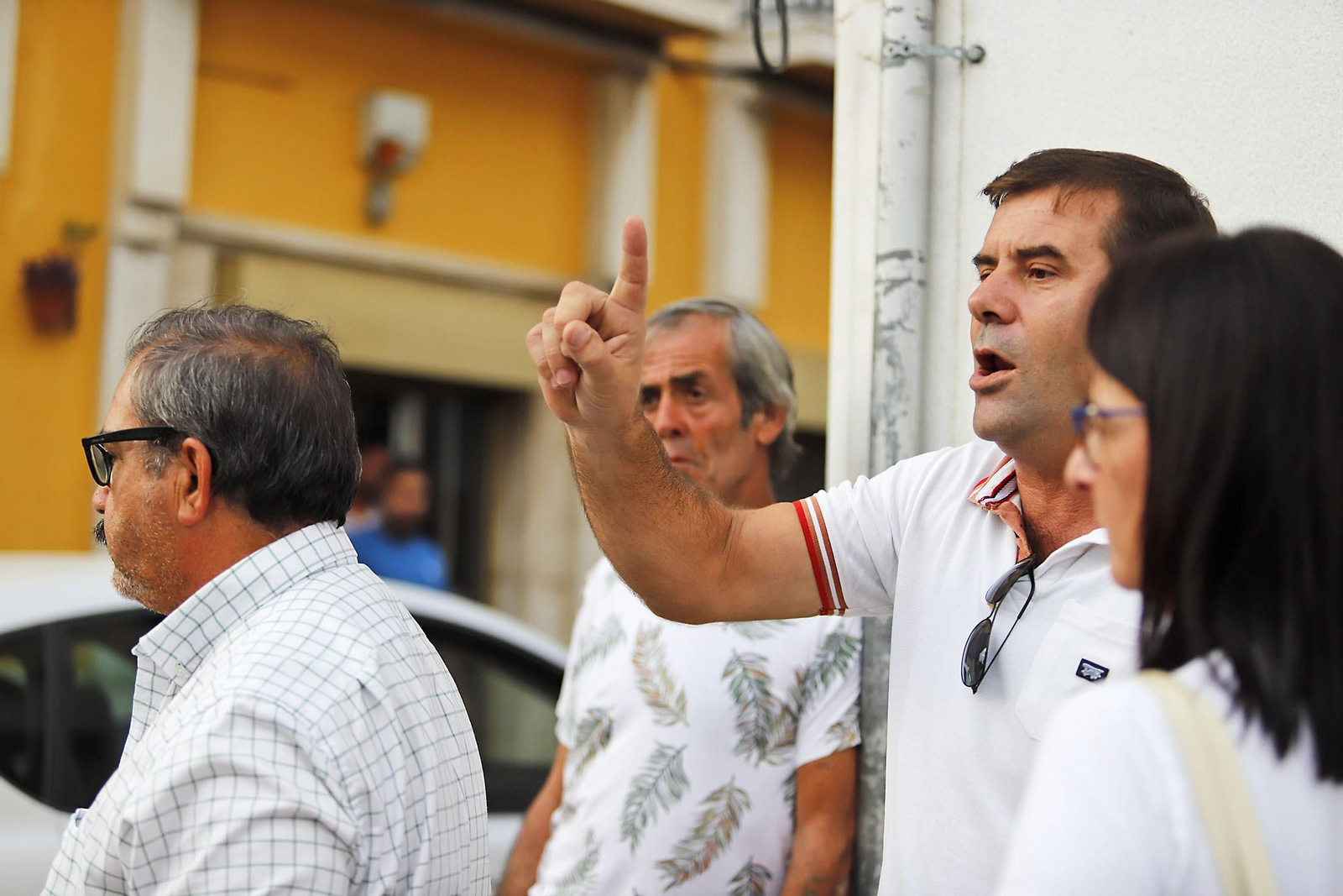 Imágenes del lugar del atropello múltiple en Gibraleón que provoco un fallecido y varios heridos en diferentes terrazas