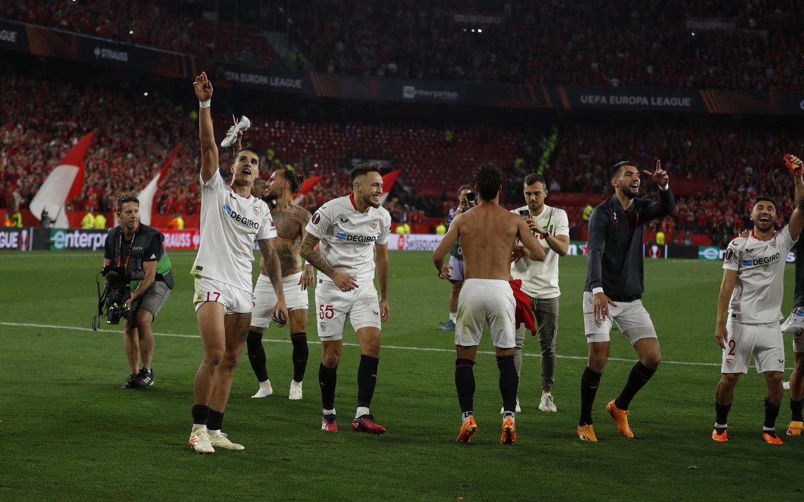 Las imágenes de la celebración del Sevilla fc