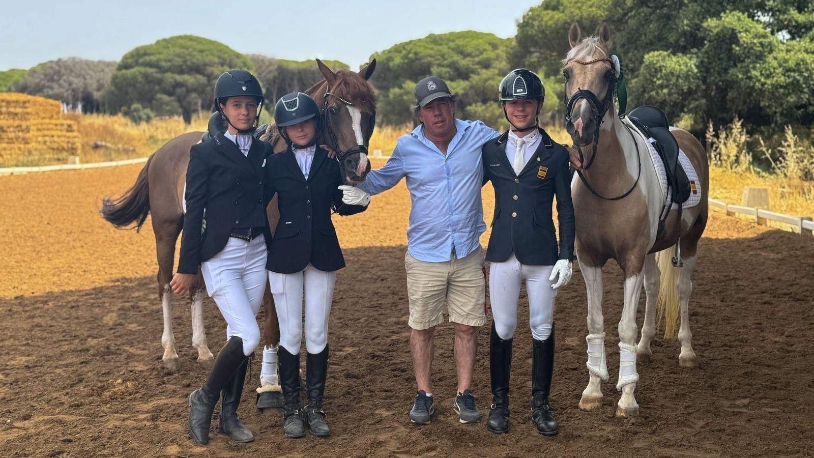 El equipo del Dressage Sotogrande en Chiclana.