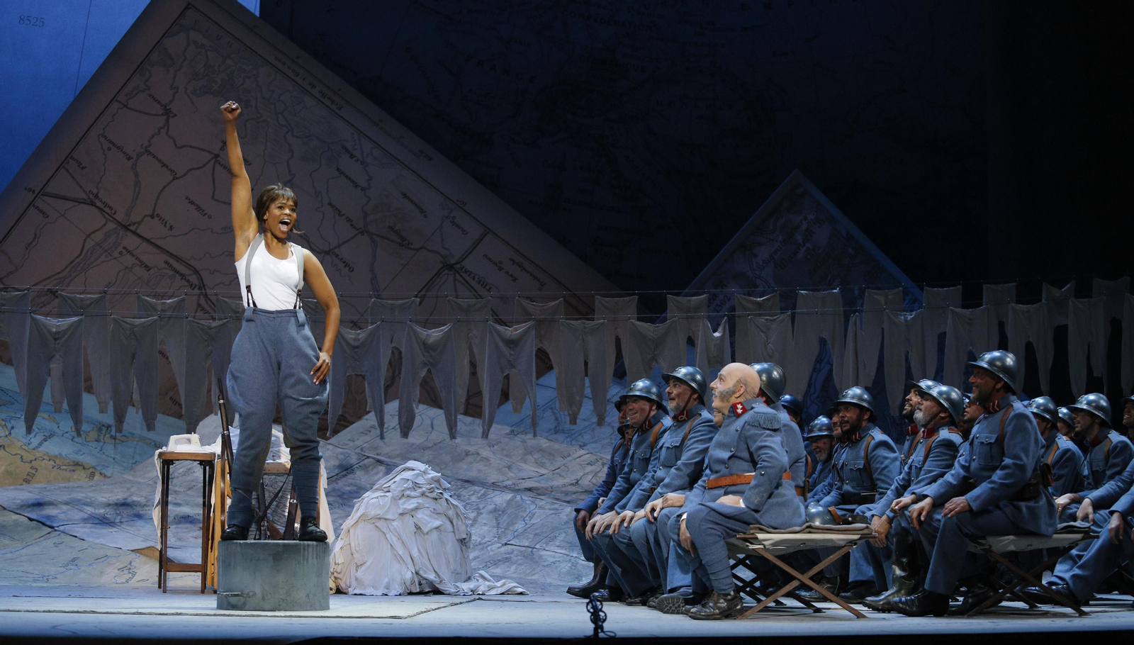 El ensayo general de la ópera 'La hija del regimiento'