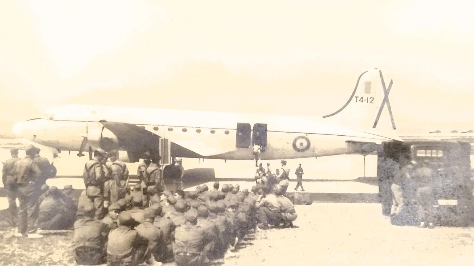 DC9 que trasladó a Moreno y sus compañeros a Sidi Ifni en 1962.