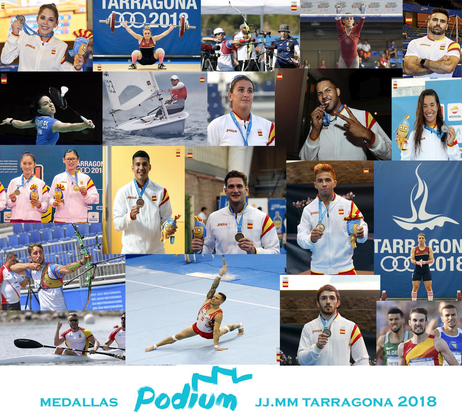 Medallista 'Podium' de los Juegos del Mediterráneo 2018.