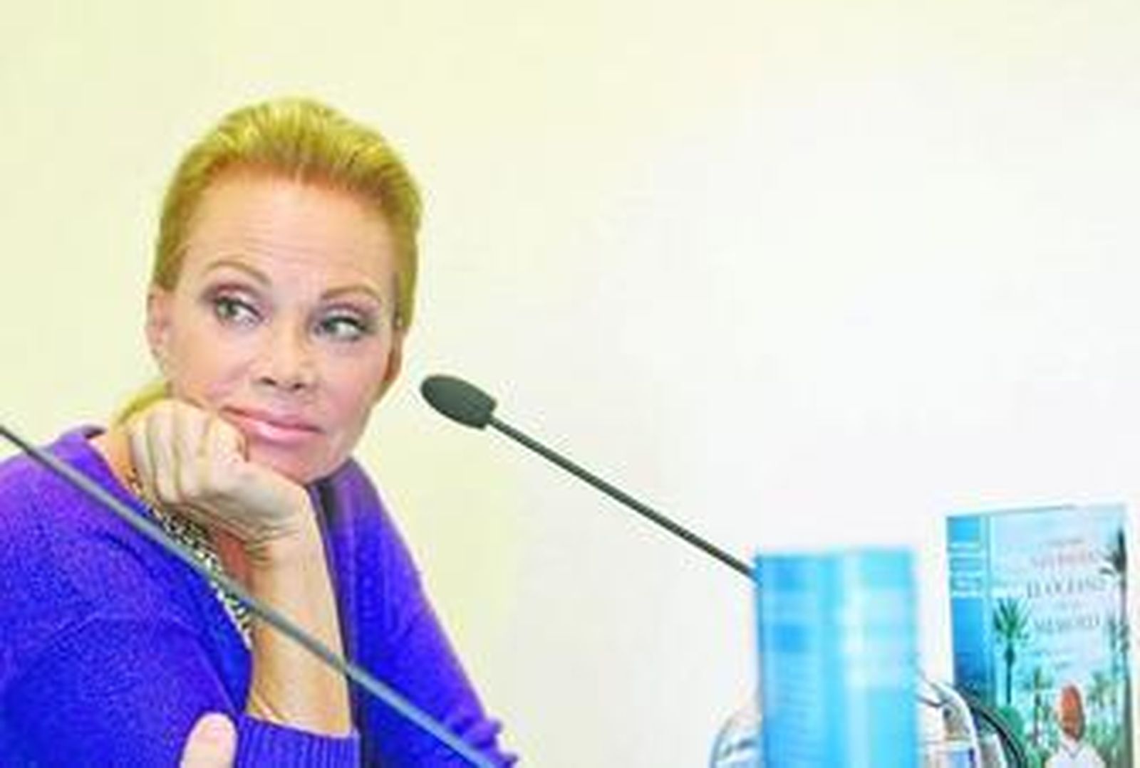 Paloma San Basilio en la presentación de su primera novela 'El océano de la memoria'.