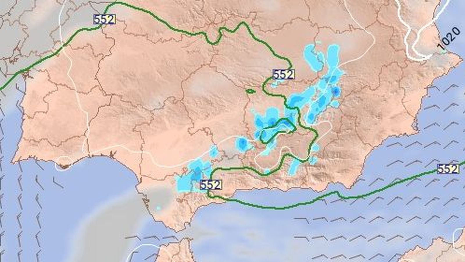 Los últimos escenarios de los modelos meteorológicos dibujan un 28F anticiclónico en Andalucía.