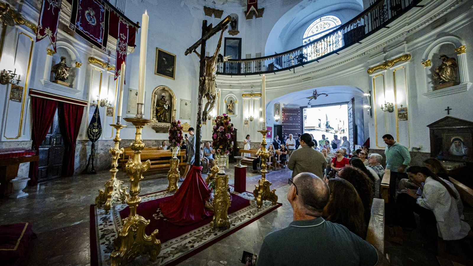 Las imágenes del Cristo de la Misericordia de la cofradía de La Palma después de su restauración