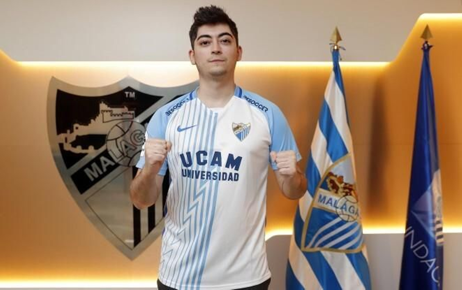 Pablo Brutaker, en las oficinas de La Rosaleda.