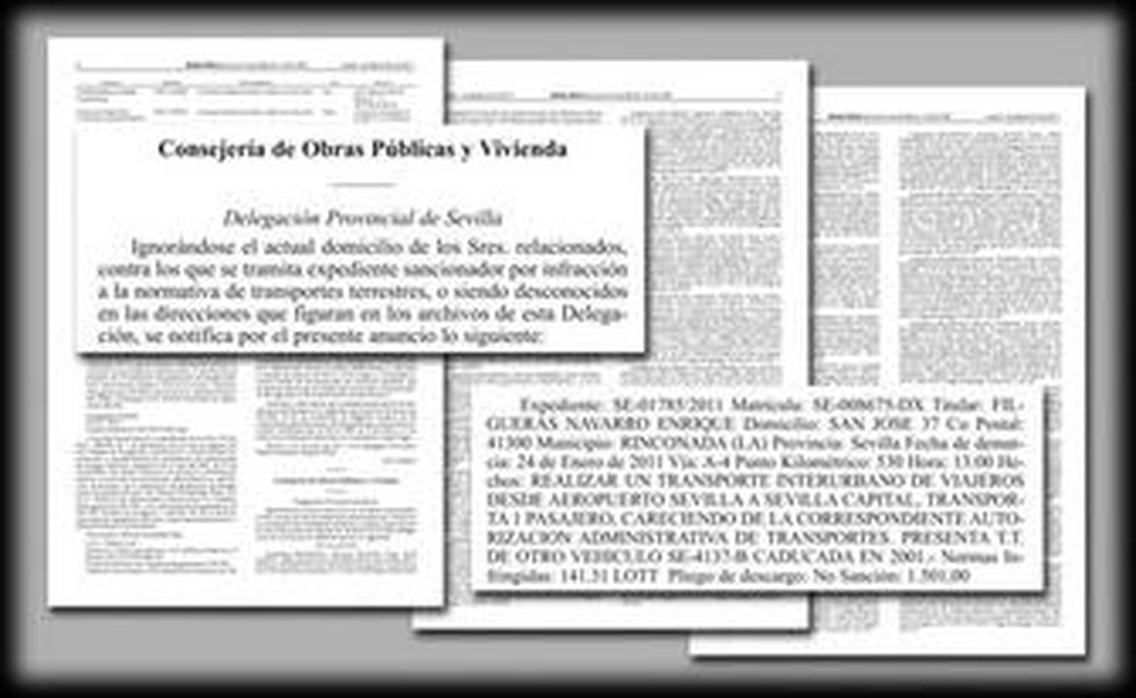 La notificación a Filgueras está publicada en el BOP 202 de 1 de septiembre de 2011.