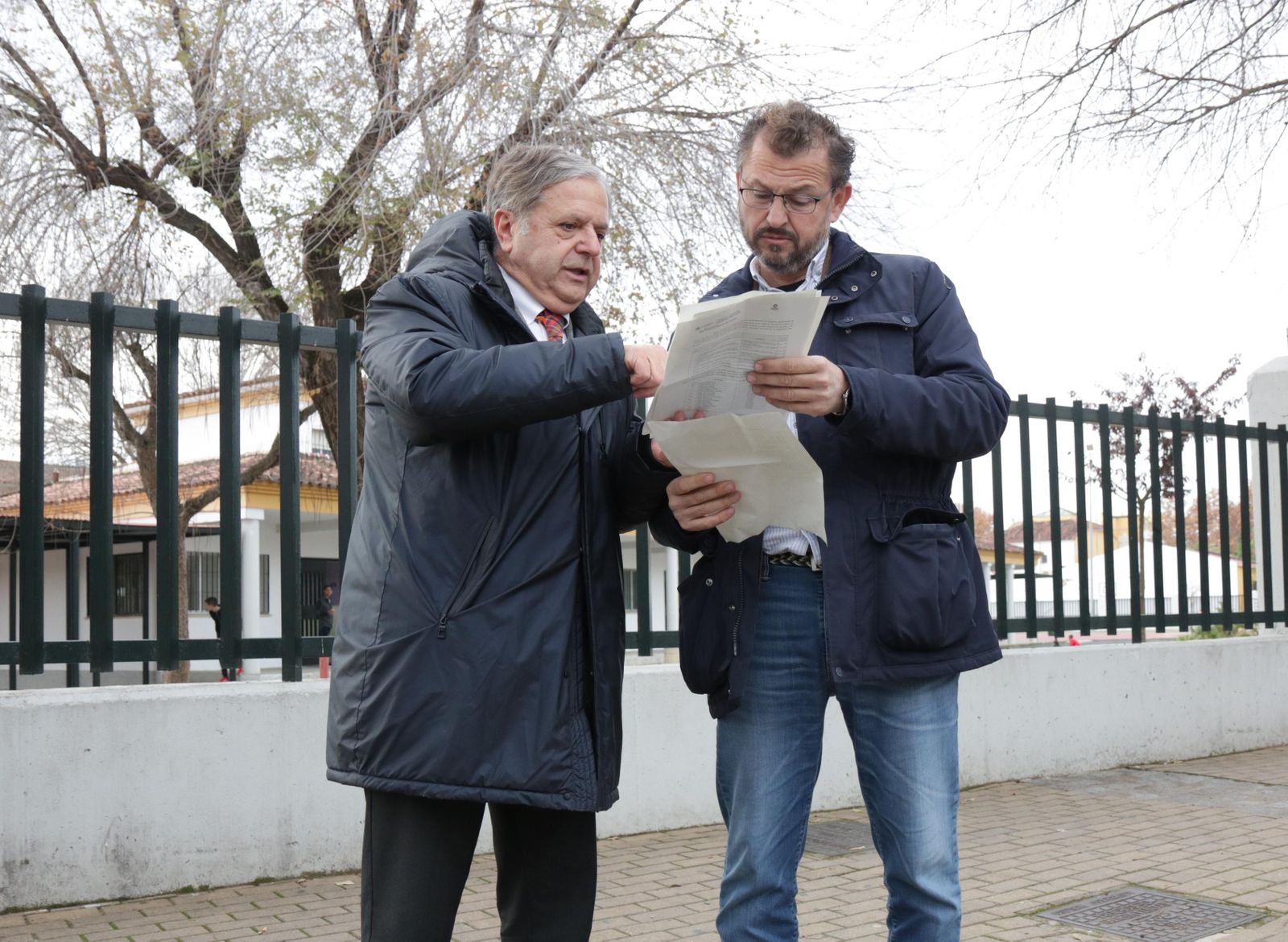 Fuentes y David Dorado, antes de una rueda de prensa.
